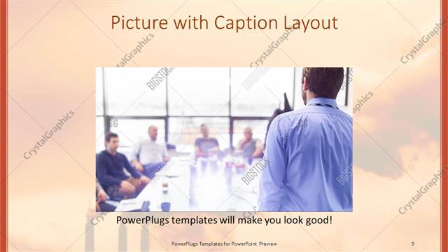 Picture with Caption presentation slide layout