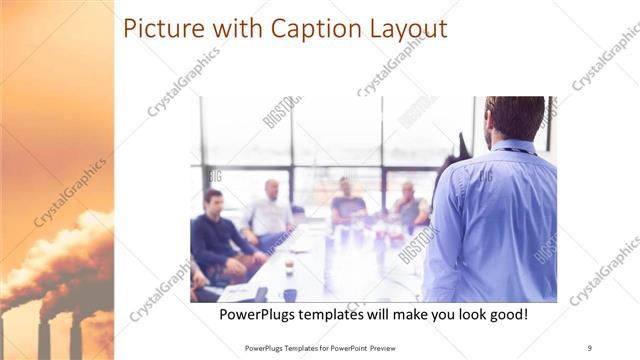 Picture with Caption presentation slide layout