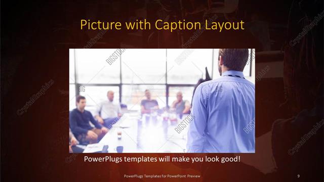 Picture with Caption presentation slide layout