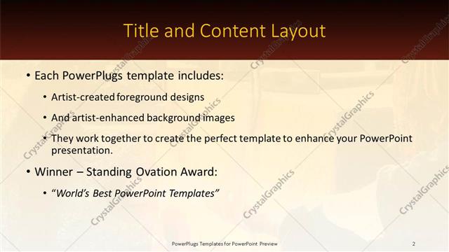 Title and Content presentation slide layout