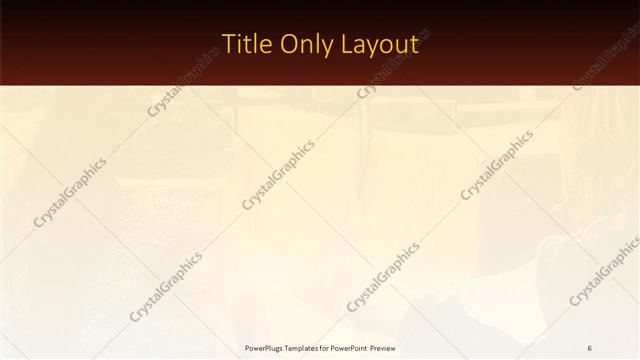 Title Only presentation slide layout