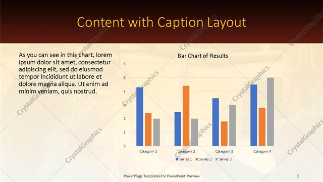 Content with Caption presentation slide layout