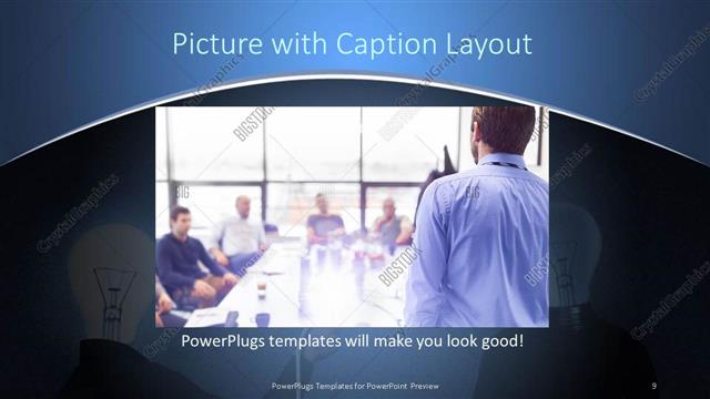 Picture with Caption presentation slide layout