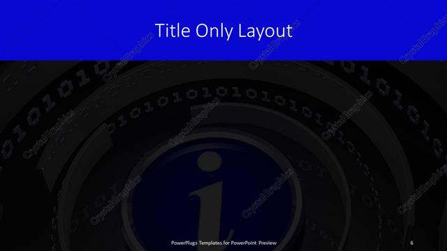 Title Only presentation slide layout