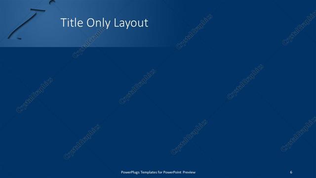 Title Only presentation slide layout