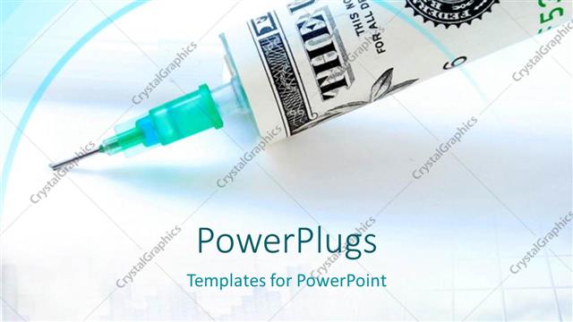  Presentation with injection - An injection with a bluish background