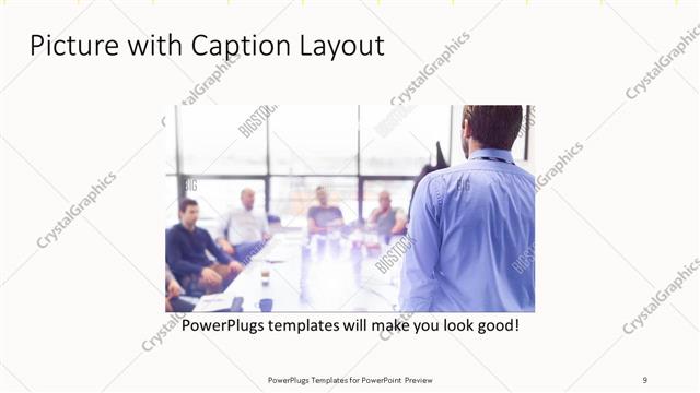 Picture with Caption presentation slide layout
