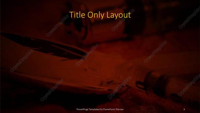 Title Only presentation slide layout