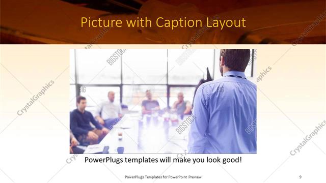 Picture with Caption presentation slide layout
