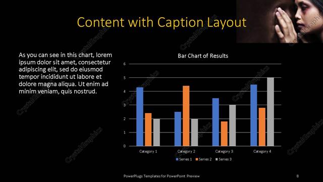 Content with Caption presentation slide layout