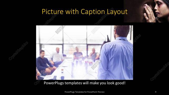 Picture with Caption presentation slide layout