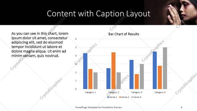 Content with Caption presentation slide layout