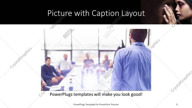 Picture with Caption presentation slide layout