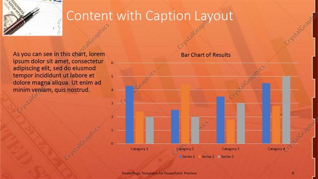 Content with Caption presentation slide layout