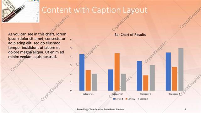 Content with Caption presentation slide layout