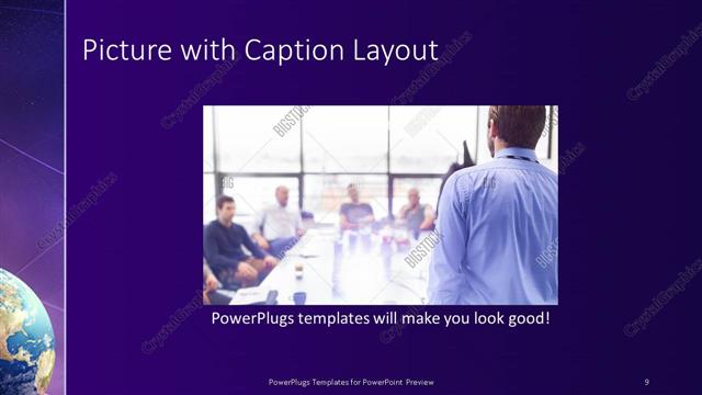 Picture with Caption presentation slide layout