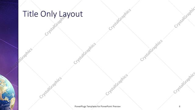 Title Only presentation slide layout