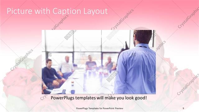 Picture with Caption presentation slide layout