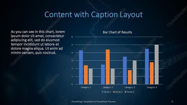 Content with Caption presentation slide layout