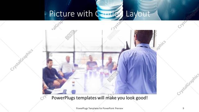 Picture with Caption presentation slide layout