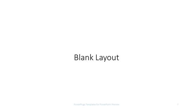 Blank presentation slide layout