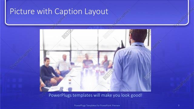 Picture with Caption presentation slide layout