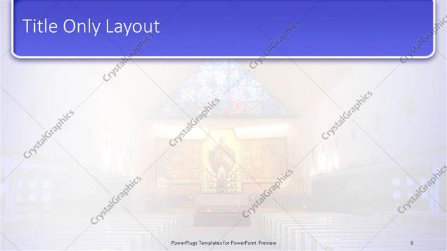 Title Only presentation slide layout