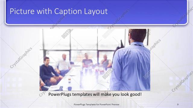 Picture with Caption presentation slide layout