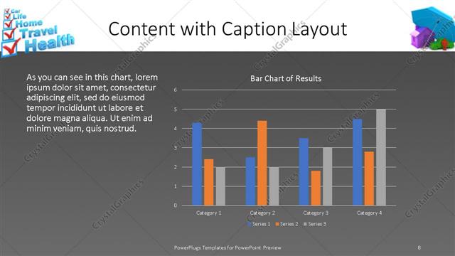 Content with Caption presentation slide layout