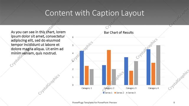 Content with Caption presentation slide layout