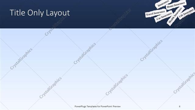 Title Only presentation slide layout