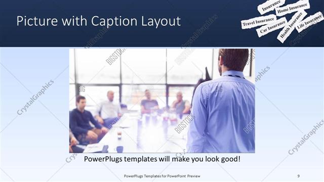 Picture with Caption presentation slide layout