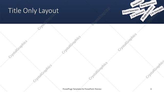 Title Only presentation slide layout