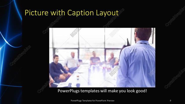 Picture with Caption presentation slide layout