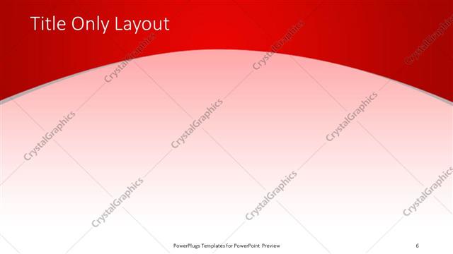 Title Only presentation slide layout