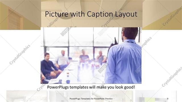 Picture with Caption presentation slide layout
