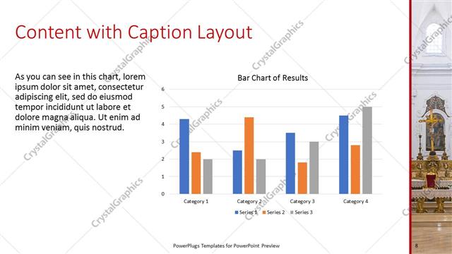 Content with Caption presentation slide layout