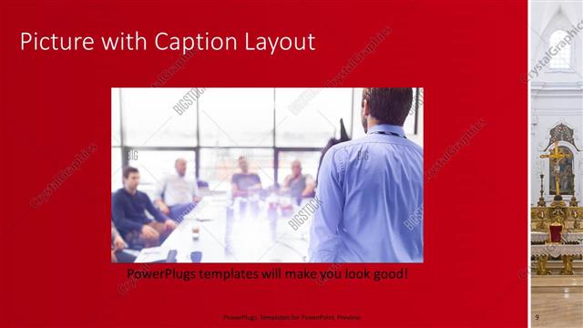 Picture with Caption presentation slide layout