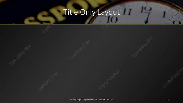 Title Only presentation slide layout