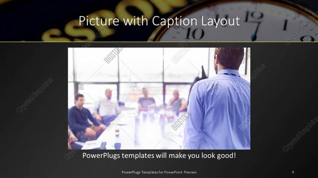 Picture with Caption presentation slide layout