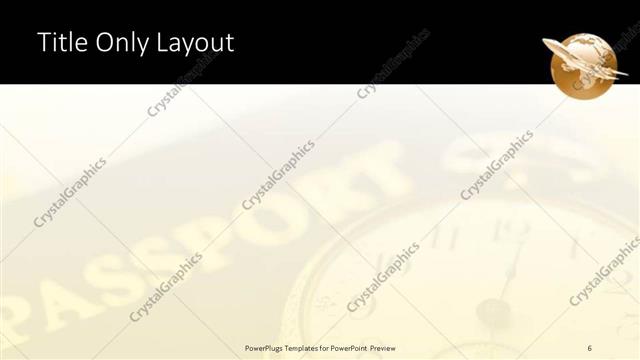 Title Only presentation slide layout