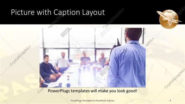 Picture with Caption presentation slide layout