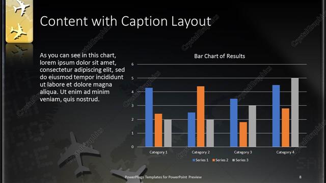 Content with Caption presentation slide layout