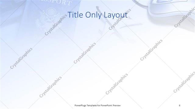 Title Only presentation slide layout
