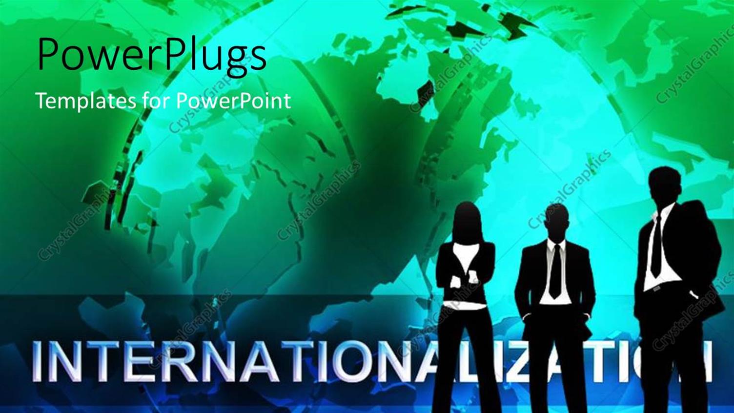 Featuring Internationalization with Silhouette of People Standing Before Earth Globe