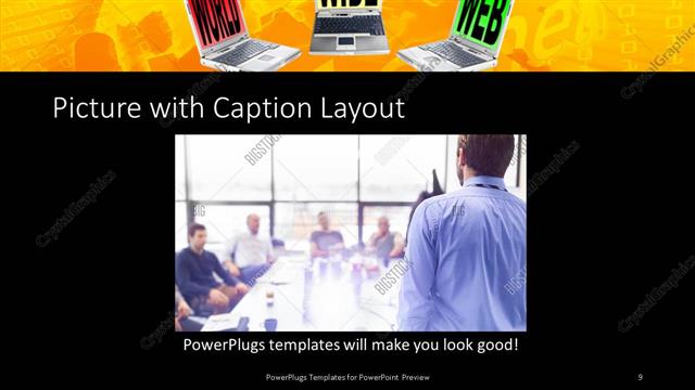 Picture with Caption presentation slide layout