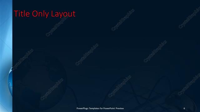 Title Only presentation slide layout