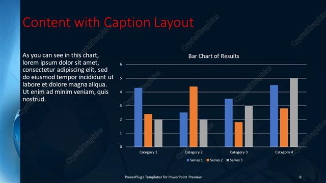 Content with Caption presentation slide layout