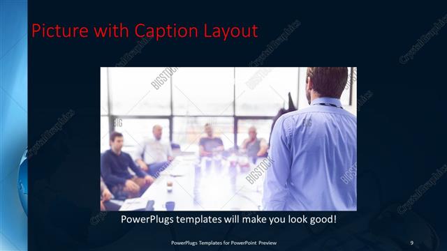 Picture with Caption presentation slide layout