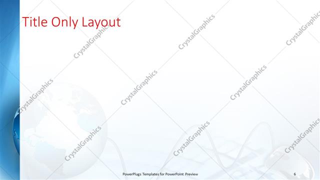 Title Only presentation slide layout